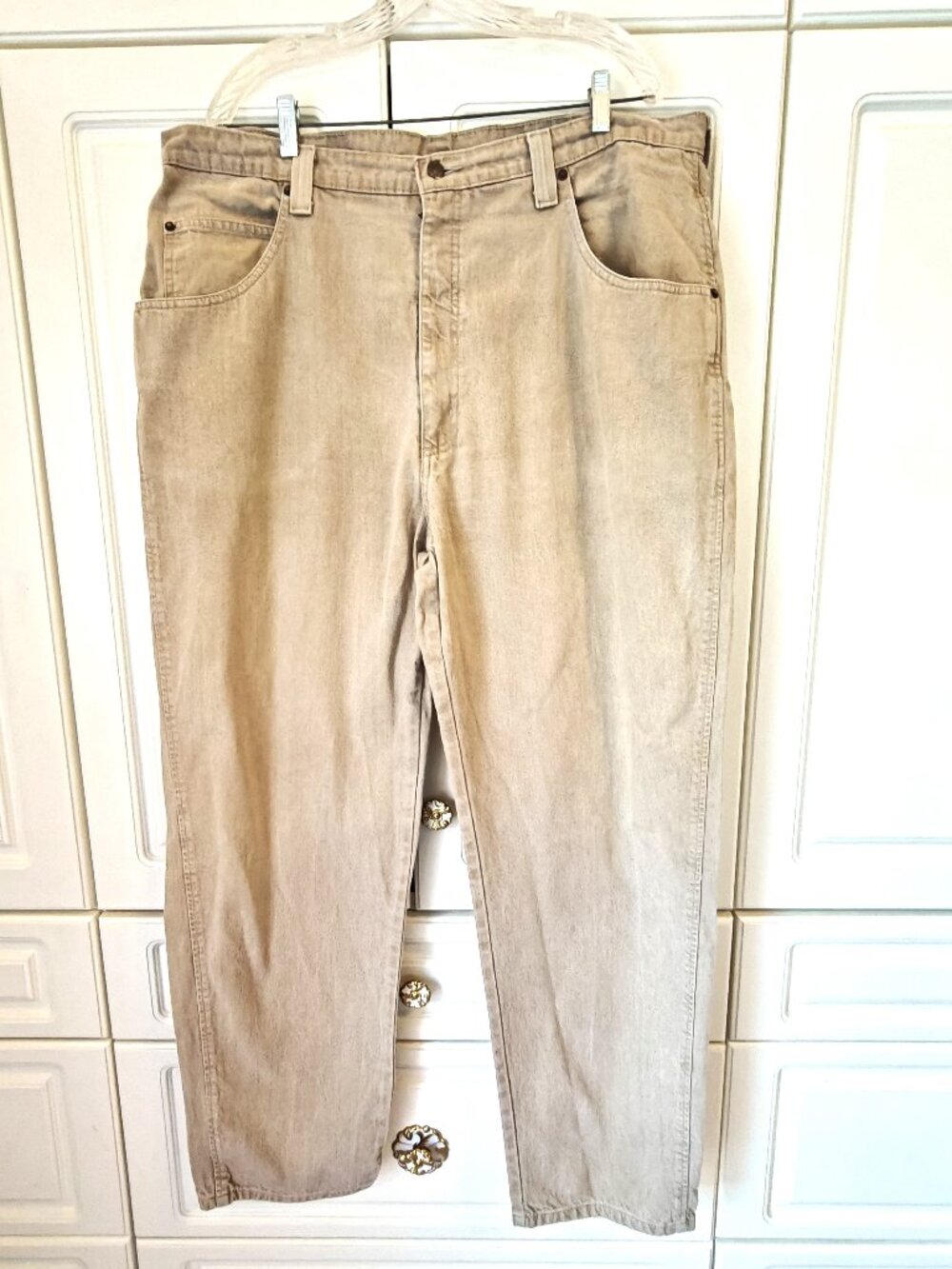 Grade A Men's Tan Jeans, Size 42/31